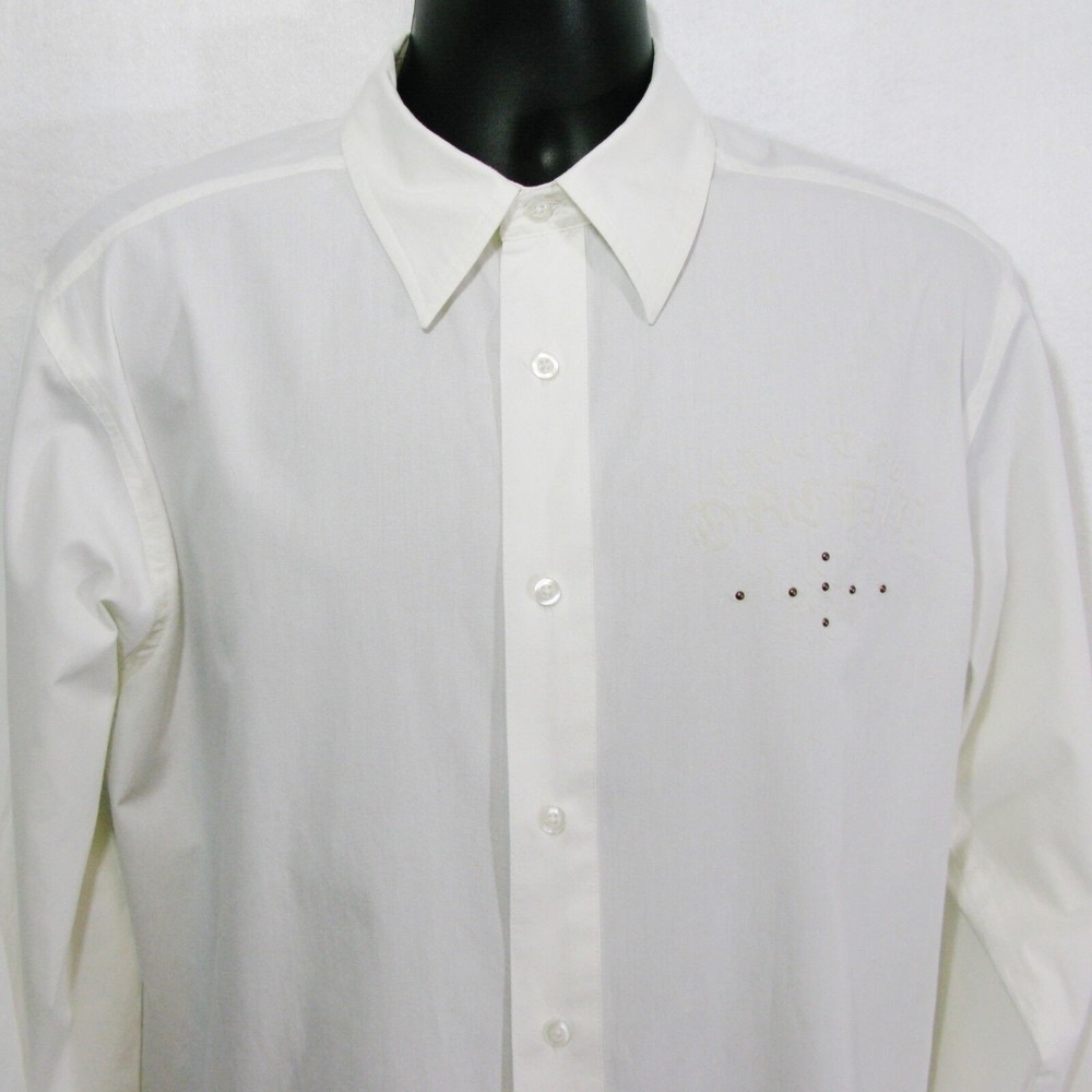 LL Cool J Men's Dress Shirt Cotton Long Sleeve Live The Dream Size Large